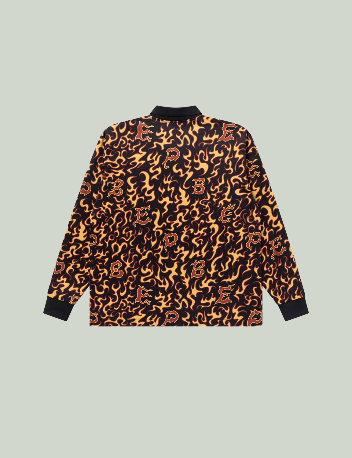 FLAME PATTERNED GAME SHIRT