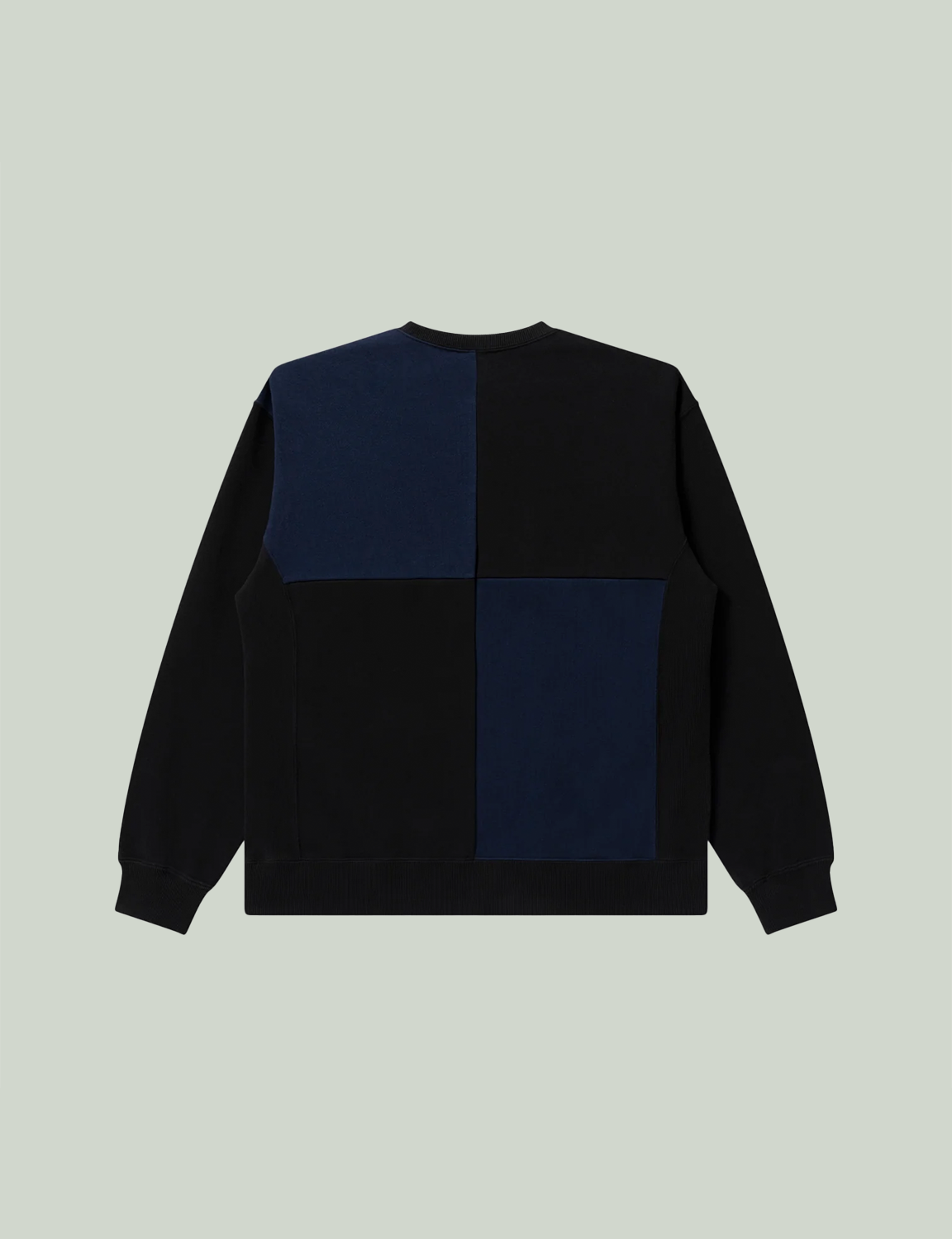 OE LOGO BLOCK PANELED CREW SWEAT