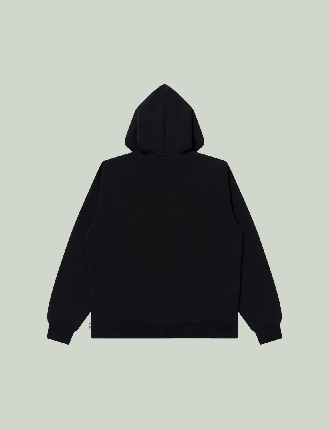 METAL LOGO FABRIC-STITCHED ZIP HOODIE