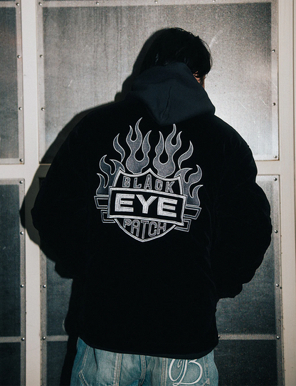 FLAME RIDER LOGO VELOUR RIDERS JACKET