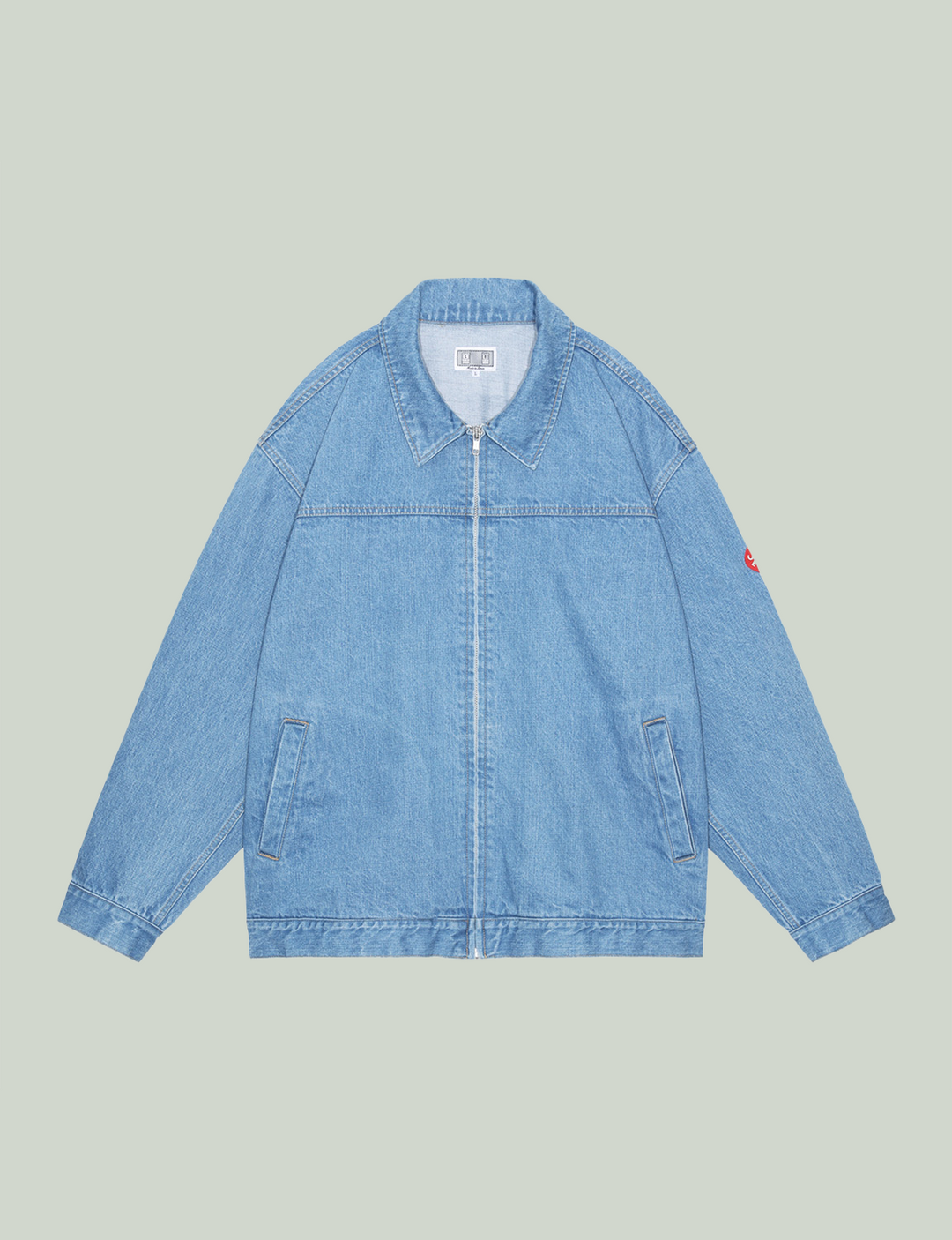 C.E - WASHED DENIM ZIP JACKET – The Contemporary Fix Kyoto