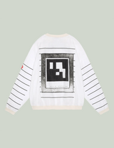 xPE>µB:X GAUZE CREW NECK