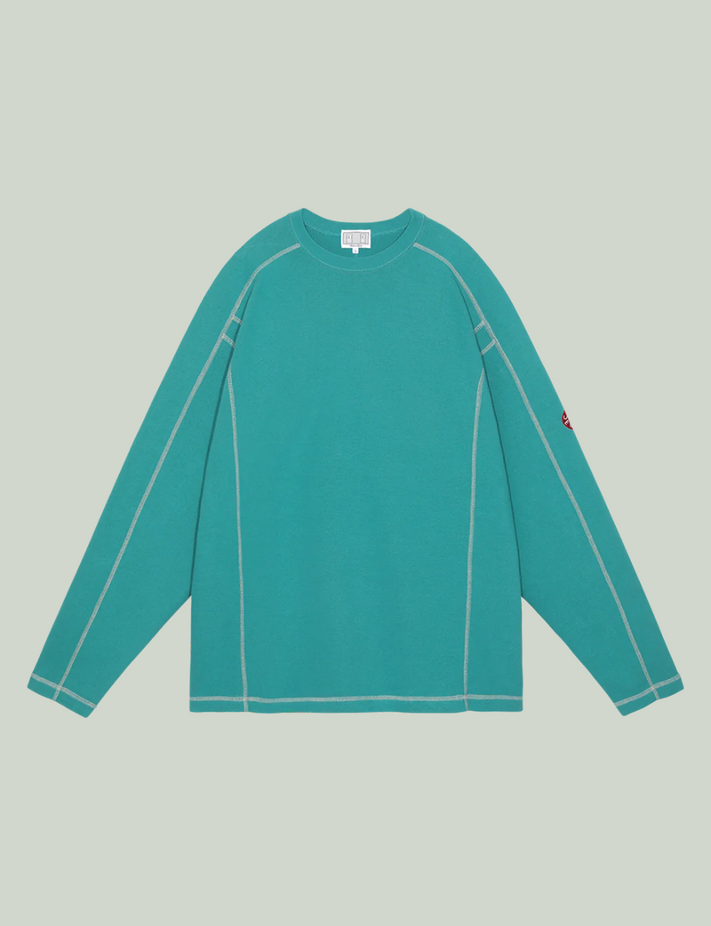 CREW NECK DBL KNIT LONG SLEEVE