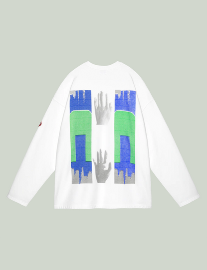 WASHED ⋂HAND⋂ LONG SLEEVE