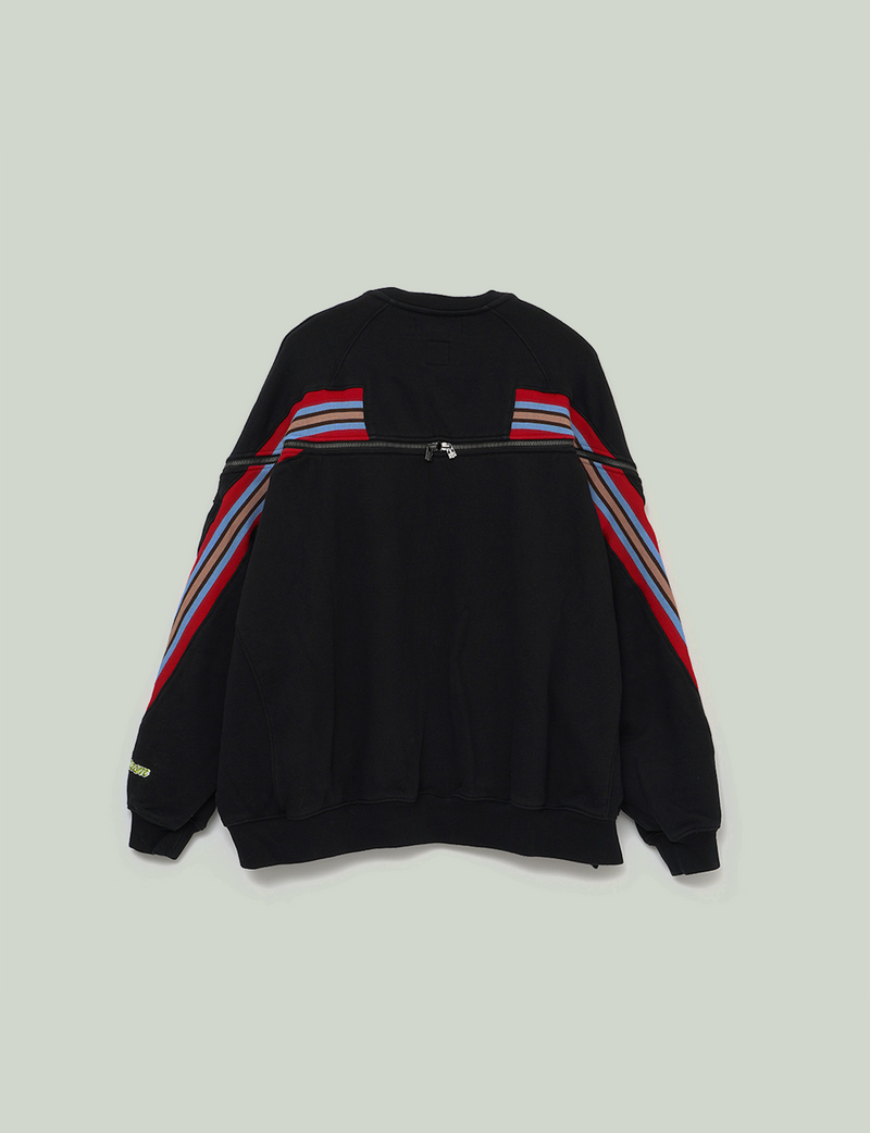 ZIPPER RIB SWEAT