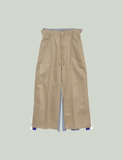 JERSEY MERGING CHINO PANTS