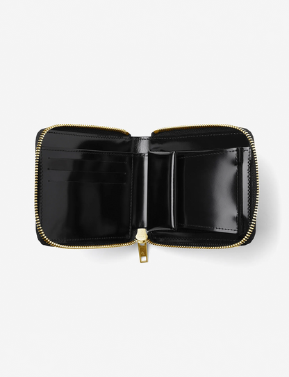 Zip Around Wallet / black × gold