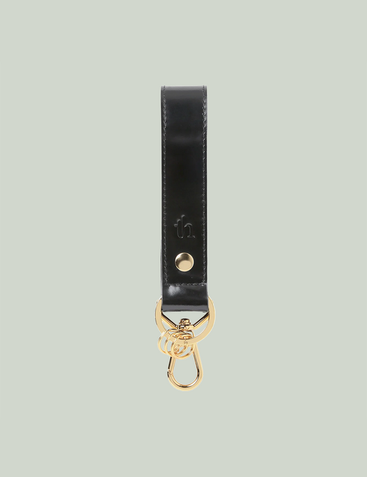 Key Ring Belt / black × gold