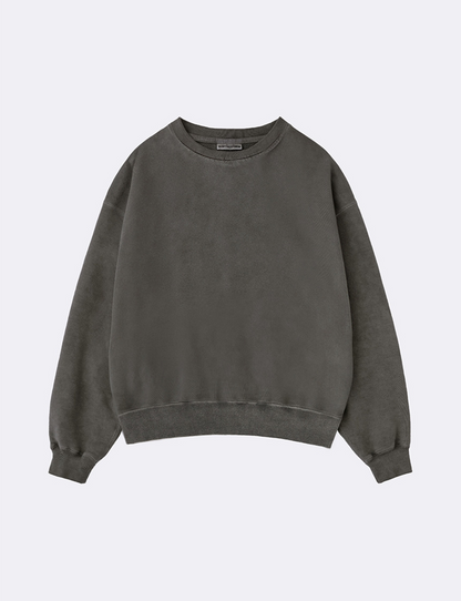 PIGMENT DYED OVERSIZED CREW NECK SWEAT