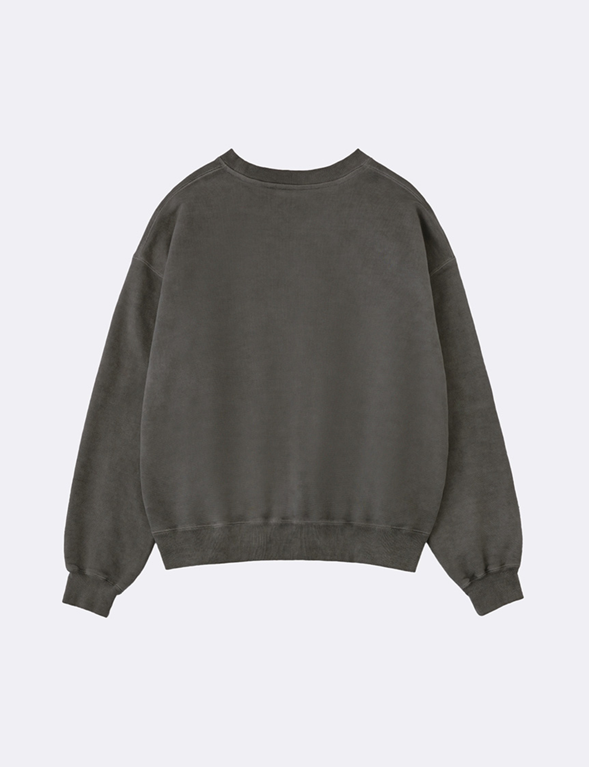 PIGMENT DYED OVERSIZED CREW NECK SWEAT