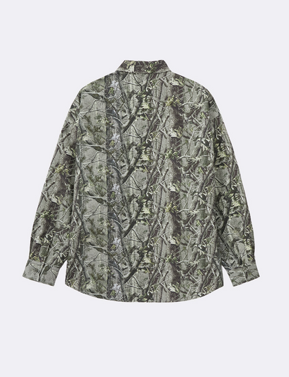 CAMO PATTERNED OVER SIZED SHIRT