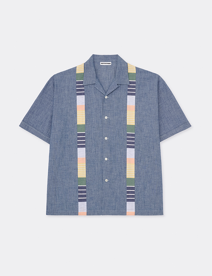 BORDER STRIPE CUBAN S/S SHIRT