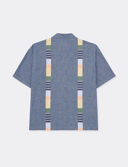 BORDER STRIPE CUBAN S/S SHIRT