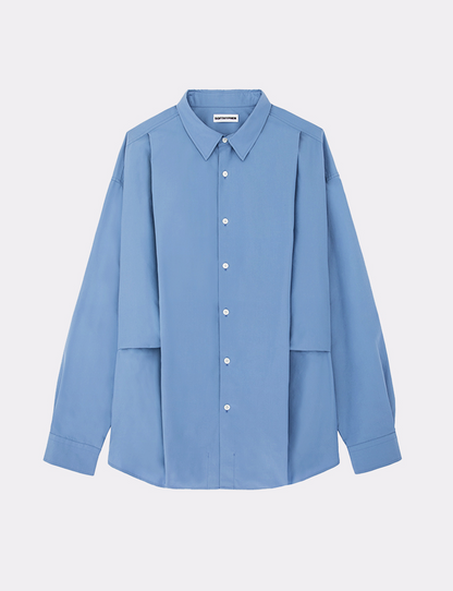 TUCKED DETAIL OVERSIZED SHIRT