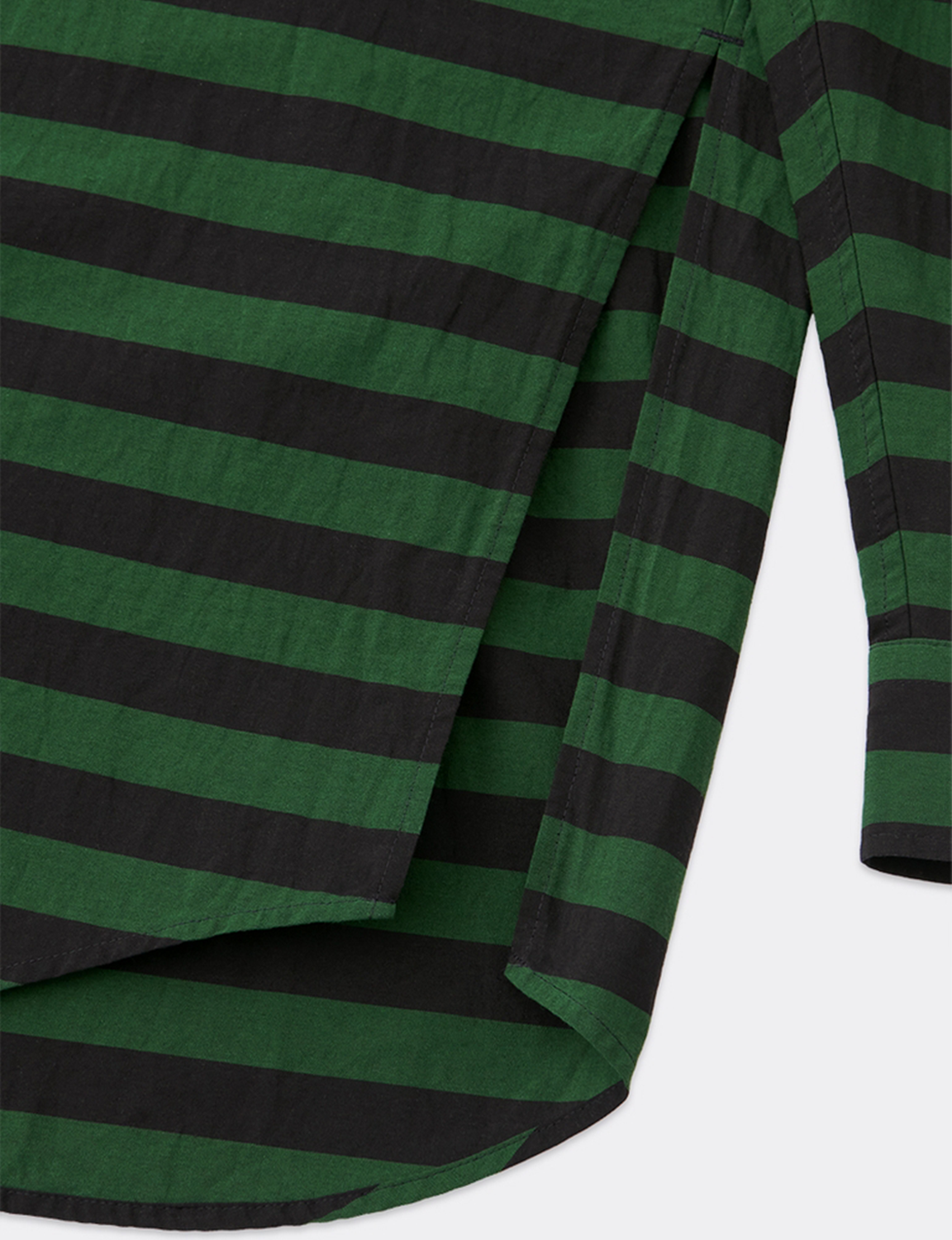 RUGBY COLLAR BORDER STRIPE SHIRT