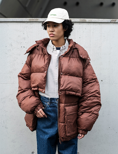 LAYER FRONT PUFFER JACKET