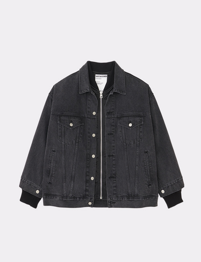 BACK TO FRONT MA-1 DENIM JACKET