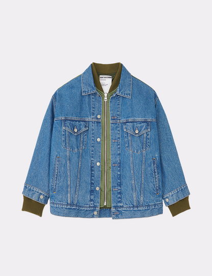 BACK TO FRONT MA-1 DENIM JACKET