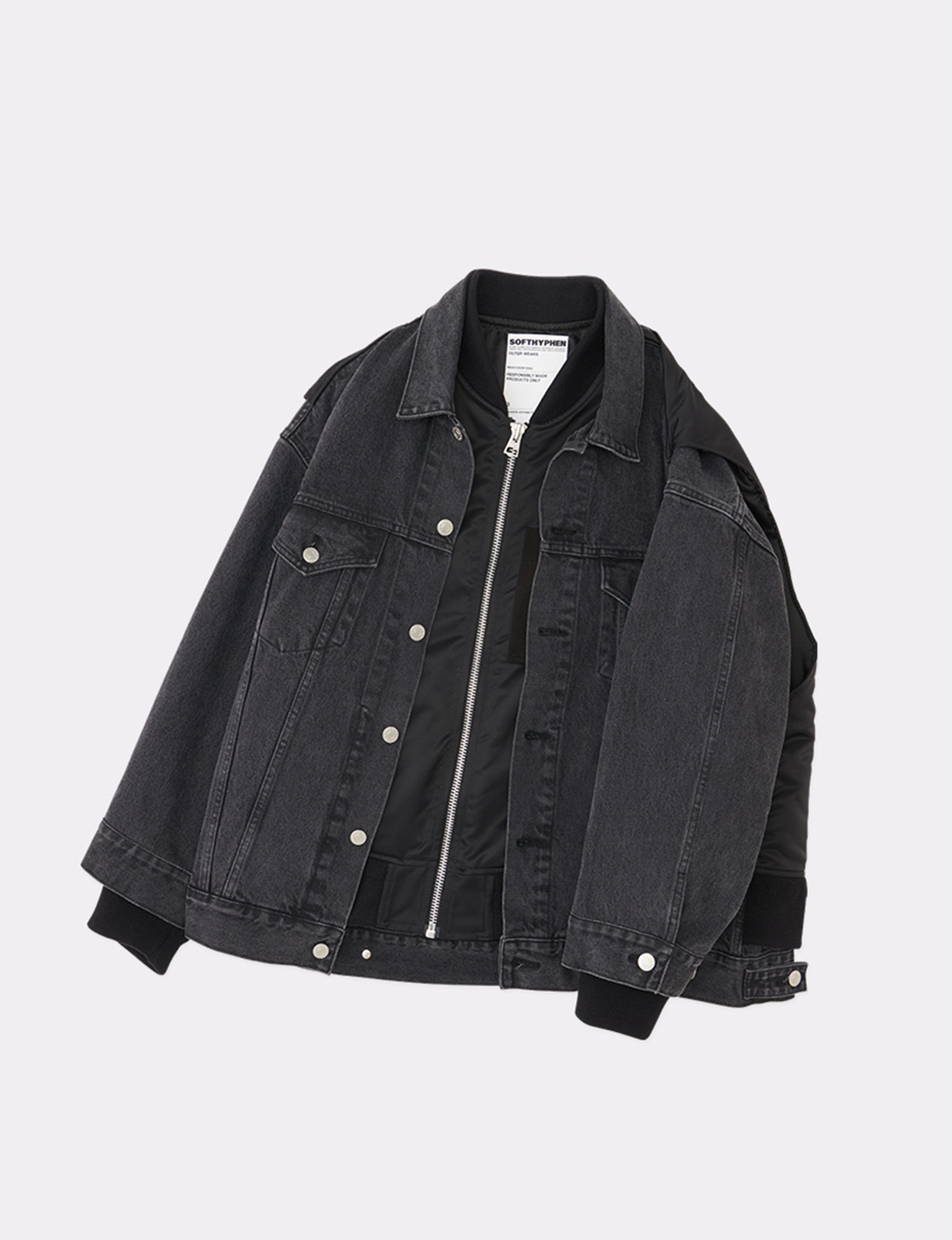 BACK TO FRONT MA-1 DENIM JACKET