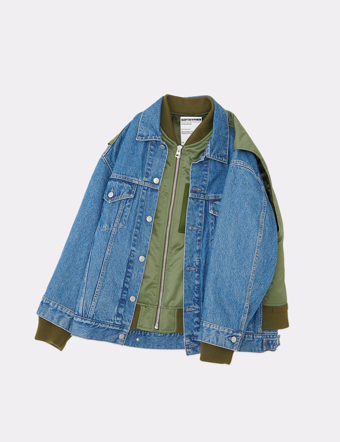 BACK TO FRONT MA-1 DENIM JACKET