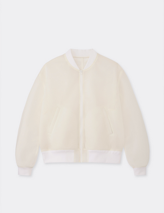 SHEER BOMBER BLOUSON