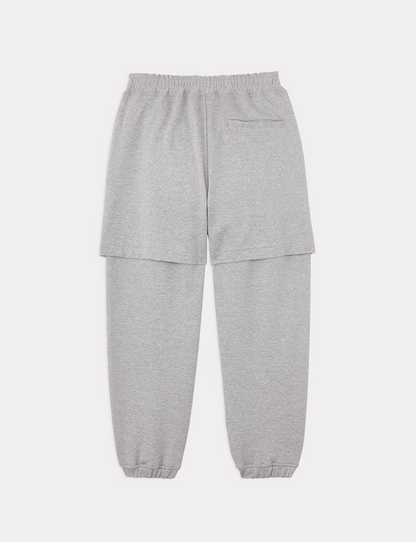 BACK LAYERED SWEAT PANTS