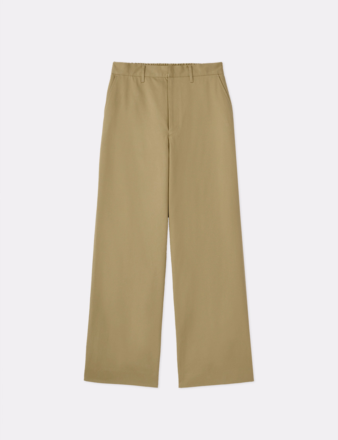 CHINO STRAIGHT WIDE TROUSERS