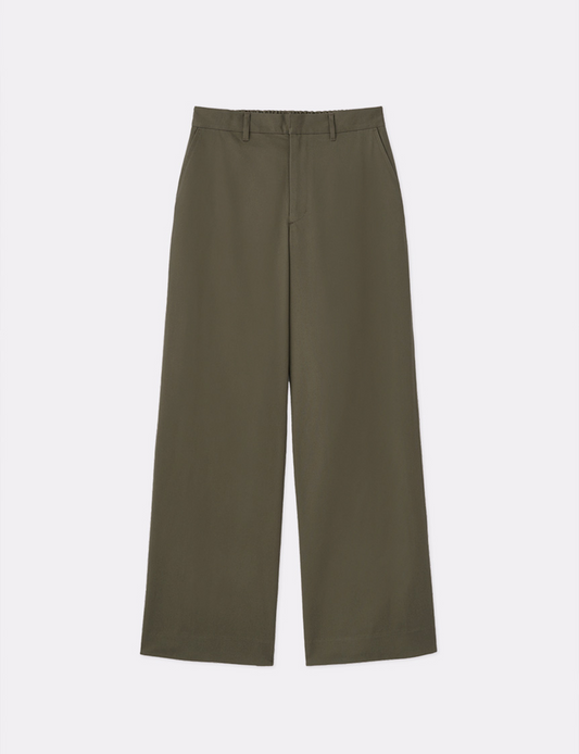 CHINO STRAIGHT WIDE TROUSERS