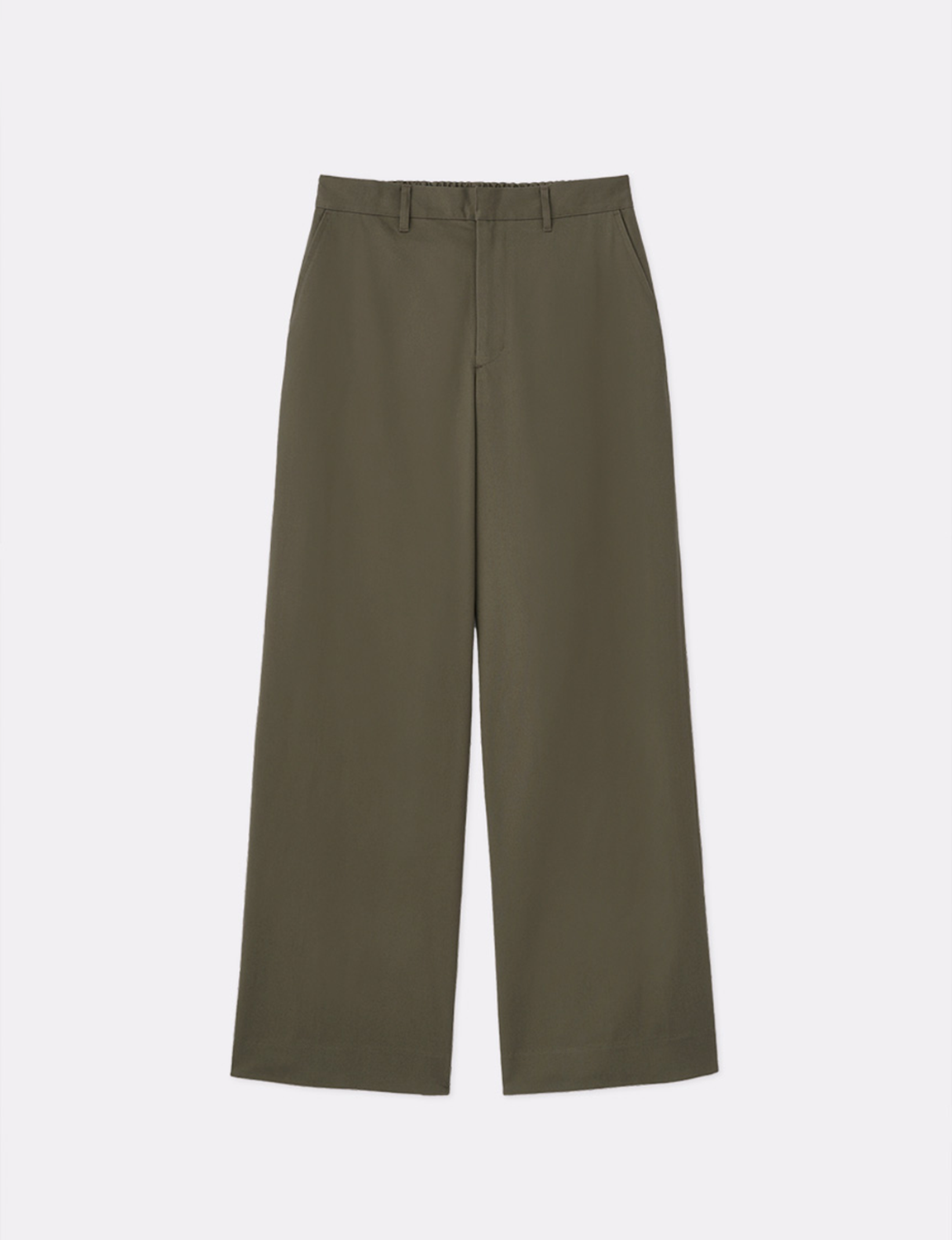 CHINO STRAIGHT WIDE TROUSERS