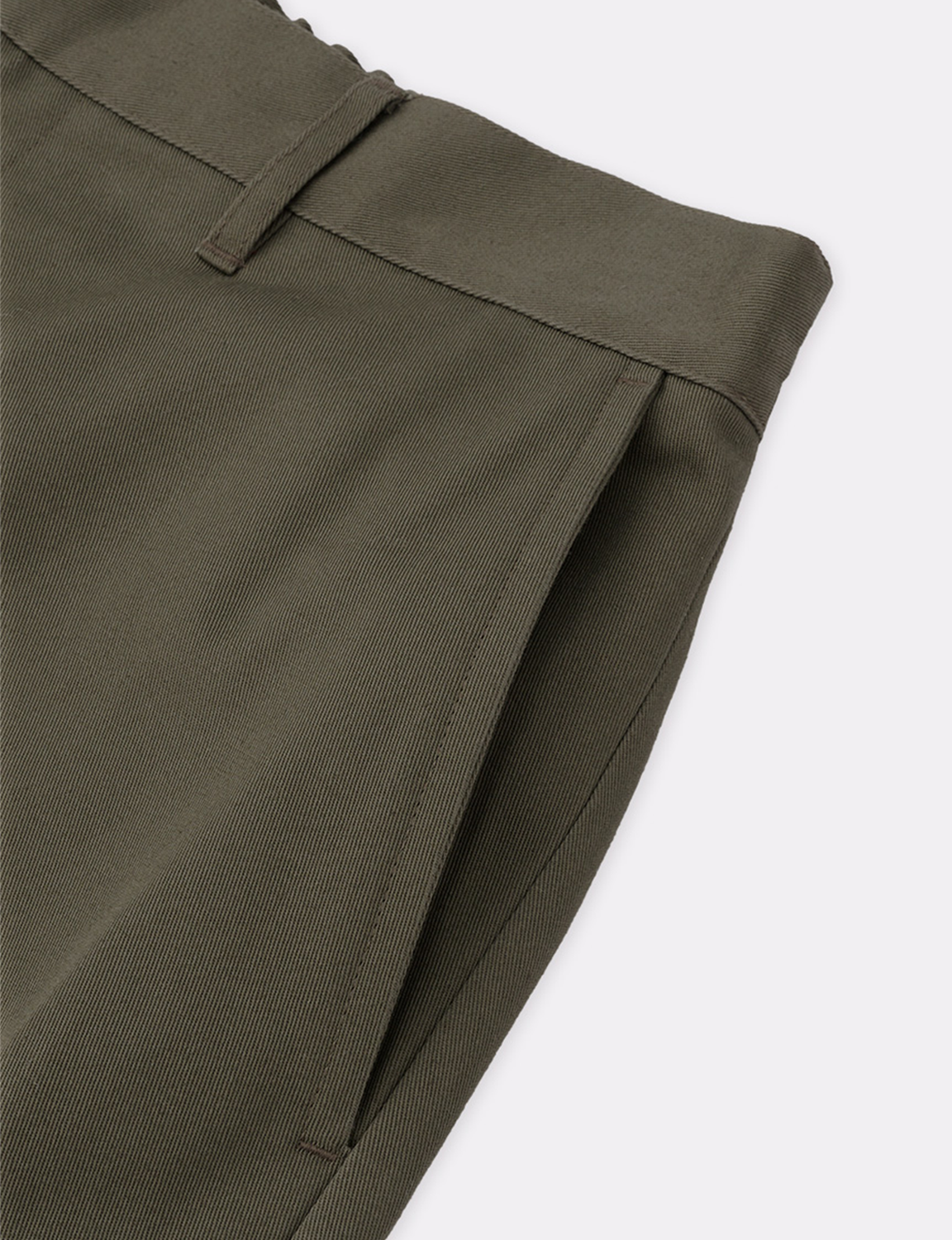 CHINO STRAIGHT WIDE TROUSERS