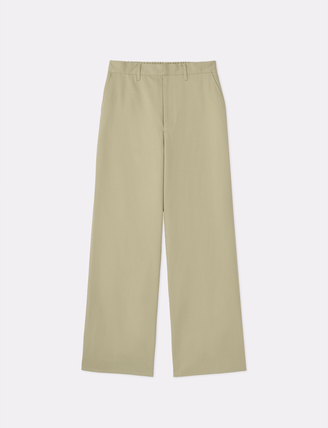 CHINO STRAIGHT WIDE TROUSERS