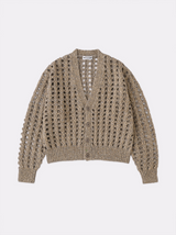 SPANGLE CROCHET KNIT CARDIGAN