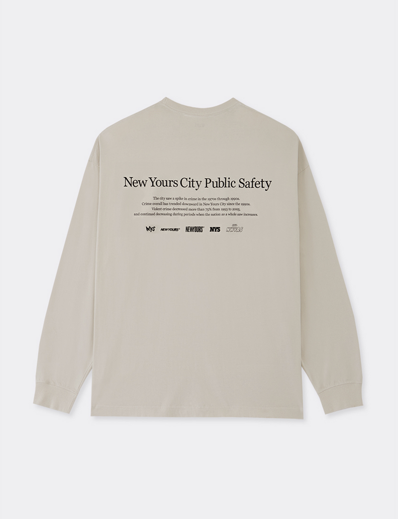 GRAPHIC L/S TEE / NEWYOURS CITY PUBLIC SAFETY