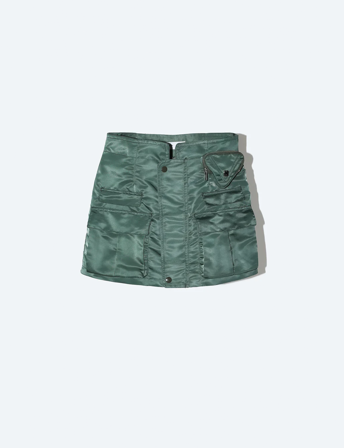 NYLON TWILL MINI SKIRT