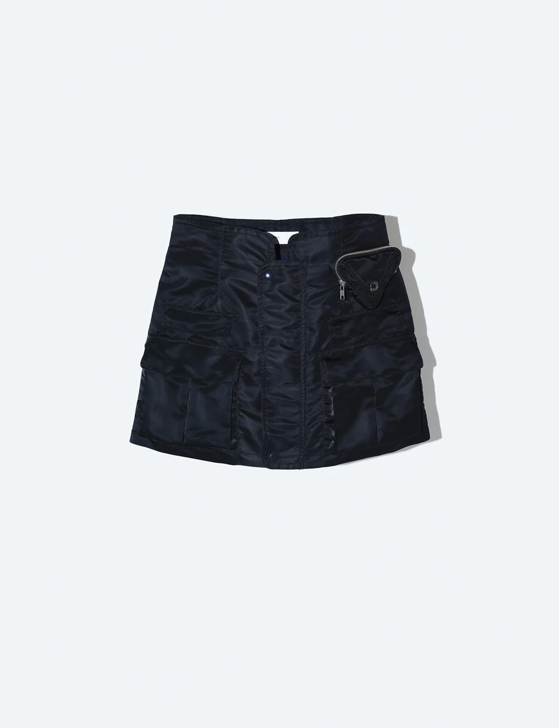 NYLON TWILL MINI SKIRT