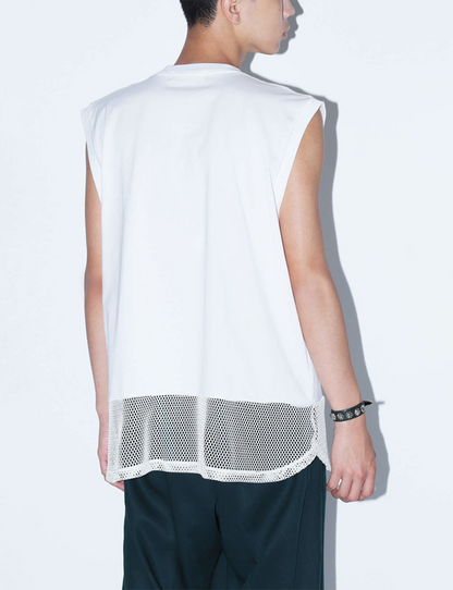 MESH SLEEVELESS TOP