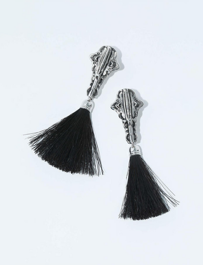 METAL FRINGE EARRINGS