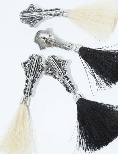 METAL FRINGE EARRINGS