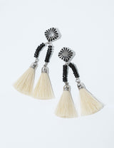 DOUBLE FRINGE EARRINGS