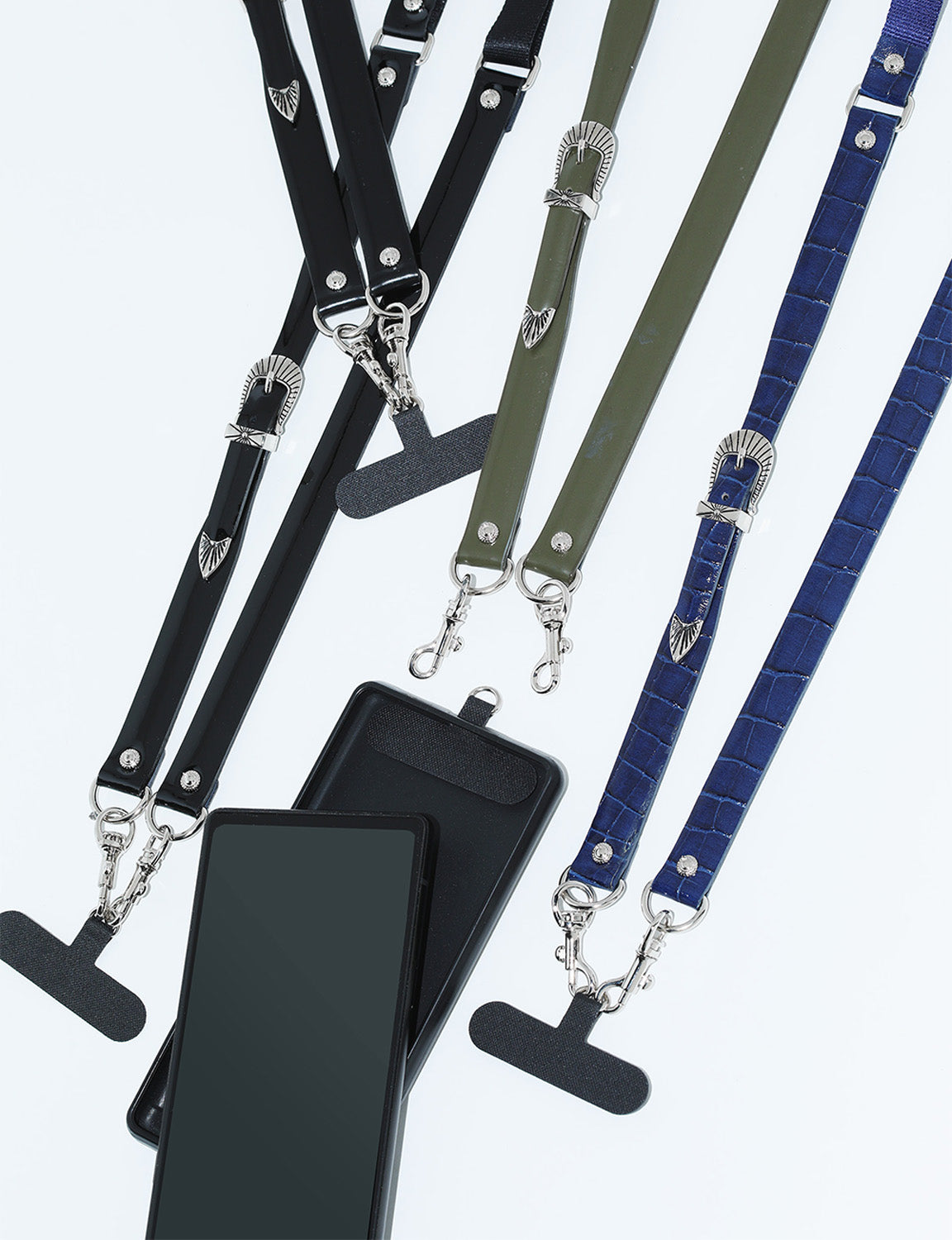 LEATHER NYLON PHONE STRAP