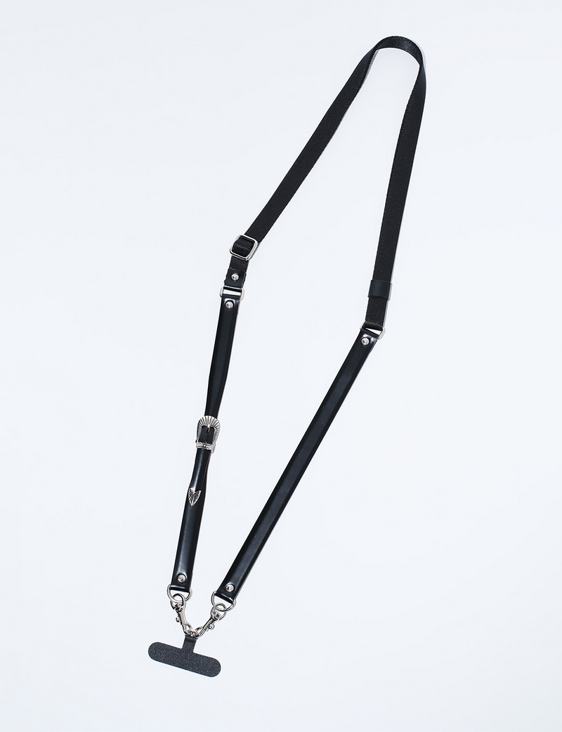 LEATHER NYLON PHONE STRAP