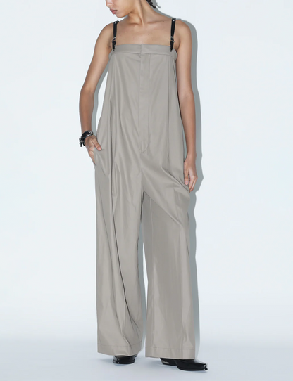 HIGH TWIST TWILL JUMPSUIT