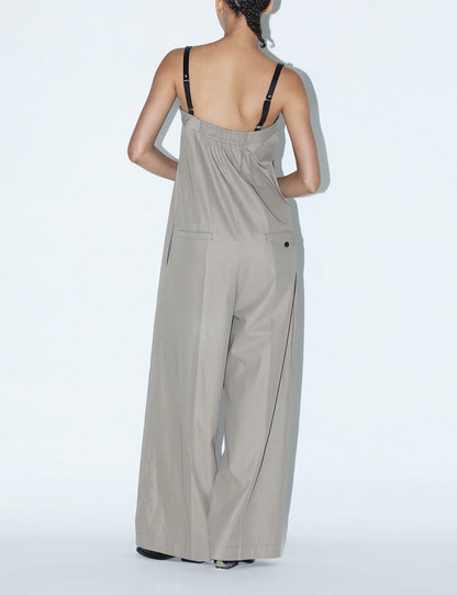 HIGH TWIST TWILL JUMPSUIT