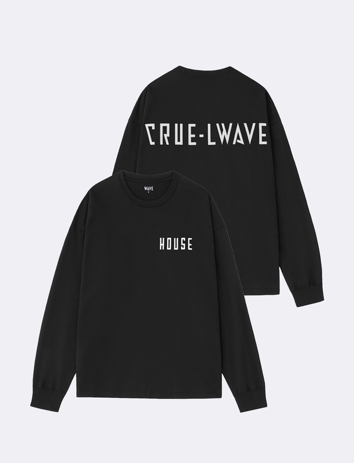 【CRUE-LWAVE】MUSIC L/S TEE "HOUSE"