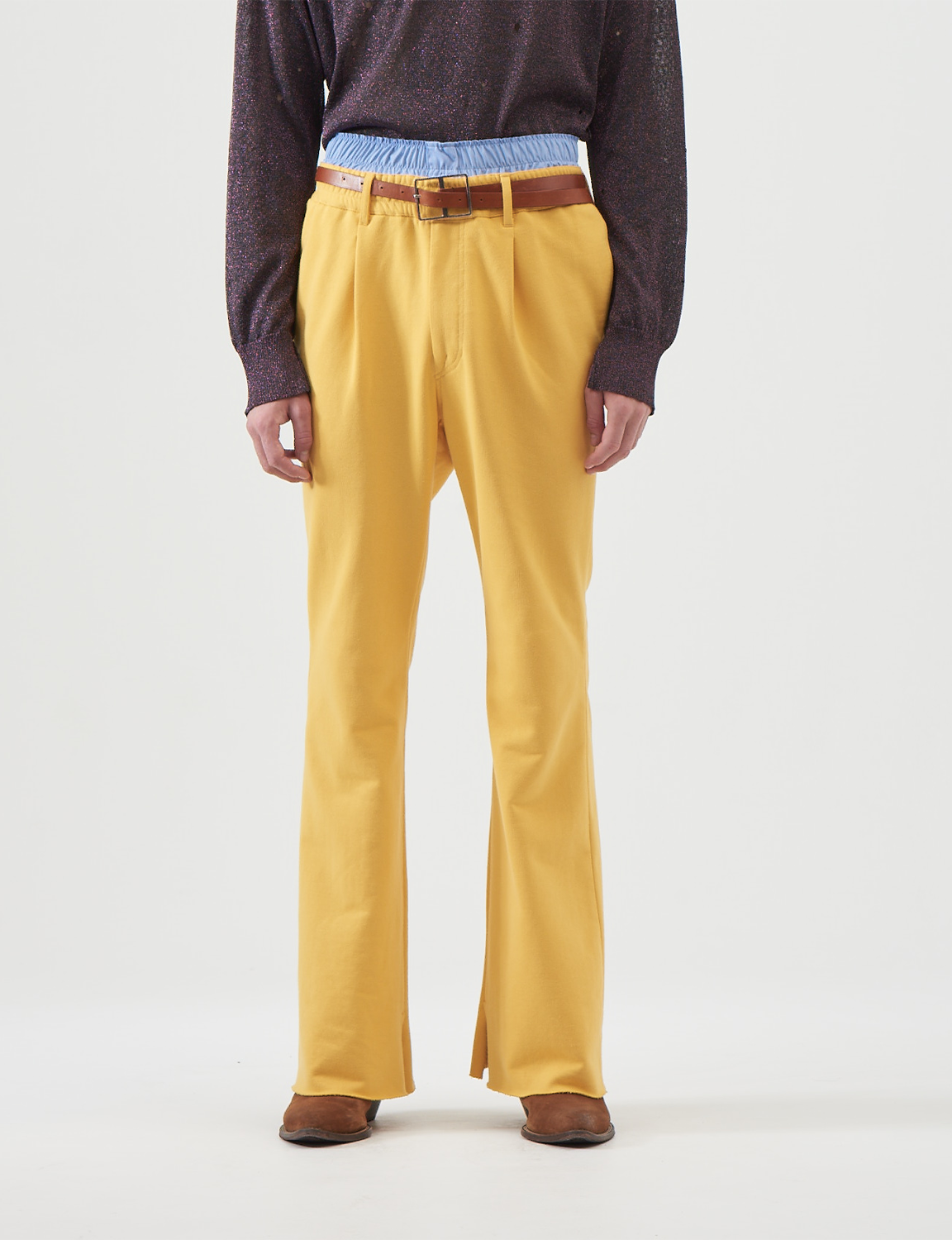 Double-West Flea-Pants – Yellow