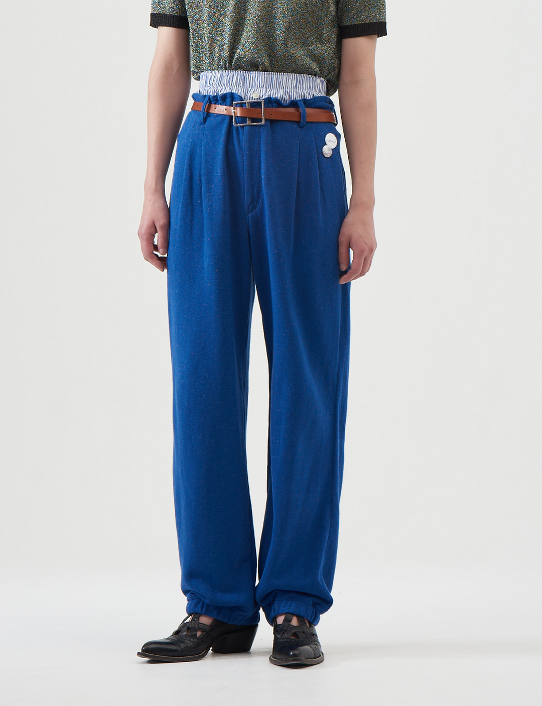 BED jw FORD - Double-Waist Sweat Pants – Blue – The Contemporary 